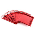 Custom Logo Red Poly Bubble Mailers Padded Envelopes Shipping Packaging Bag