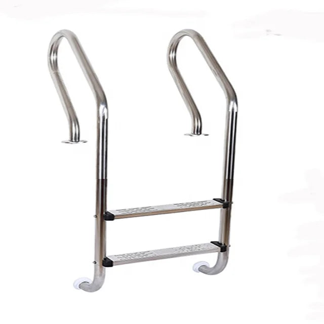 Factory Supply JinDe SF215 2-Step Stainless Steel 304/316 Handrail Pool Ladder with Escalator Feature for Swimming Pool