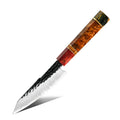 Grandsharp 5 Inch Japanese AUS10 Steel Custom Hand Forged Chef Knife Handmade High Carbon Vegetable Chopper Utility Petty Knife