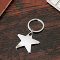 Hot Sale Personalized Five-Pointed Star Shaped Metal Keychain Promotion Gift