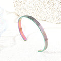 2024 New Arrival Trendy Stainless Steel Figure C-shaped Opening Bracelet with Ayetel Kursi Written on