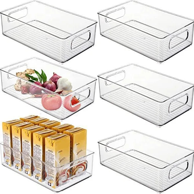 Dainty Eco Friendly Storage 6 Pack of Refrigerator Storage Box Refrigerator Organizer Refrigerator Storage Box Container