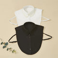 Stylish Neckline Women Shirt Accessory Black White Detachable Beaded Faux Collar with Lace Trim Fake Collar Accessories