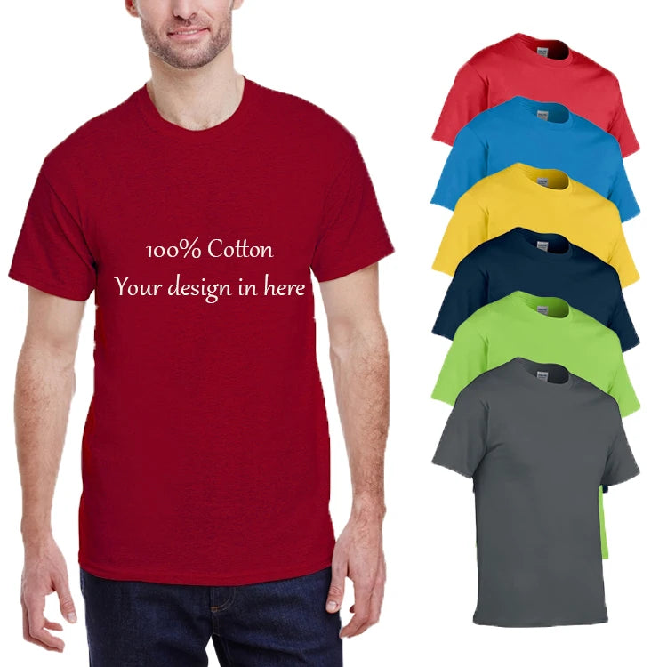 Factory 100% Cotton 180gsm 21 Colors Men Women Unisex Customizable Blank Casual t Shirt Men's T-shirt