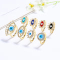Hd Mystical Allure Thumb 18K Gold Plated Rings Eye Ring Wholesale Fashion Color Jewelry Elegance Rings Jewelry Womens