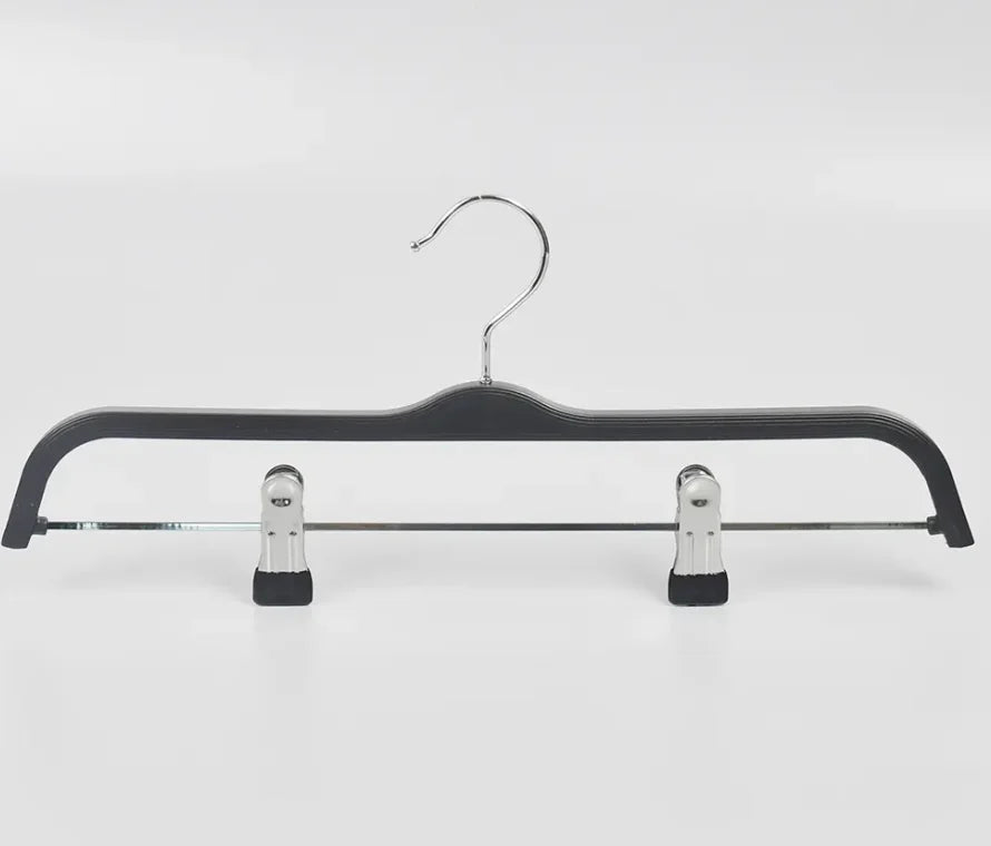High Luxurious  Modern  Style Non-slip Plastic Pants Trousers Hanger with Clips for High-end Clothing Store