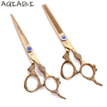 Hair Cutting Scissors 5.5'' 6" AQIABI  Stainless Hairdressing Scissors Professional Barber Scissors Salon Thinning Shears A9004