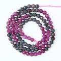 JSES A+ Natural Gradient Ruby Sapphire 3mm 4mm Faceted Beads Loose Gemstone Beads ForJewelry Making Wholesale Stone and Crystal