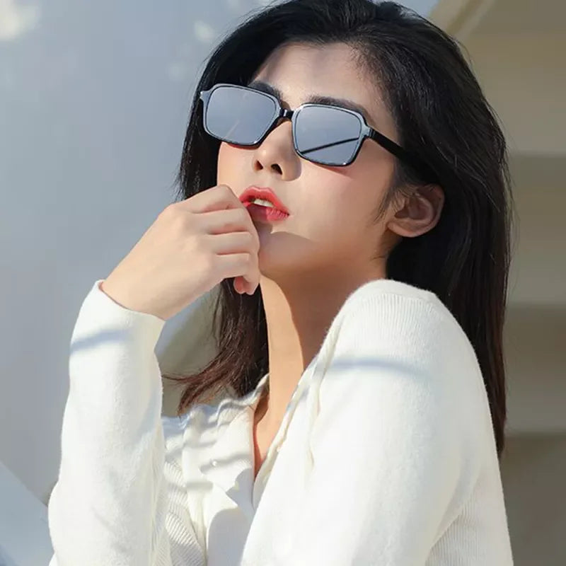Women Men Vintage Retro Rectangle Fashionable Sunglasses Custom Wholesale Shades Sun Glasses