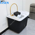 KISEN Japanese Portable Modern Design Head Spa Therapy Hair Washing Salon Equipment for Hair Salon Use with Plumbing