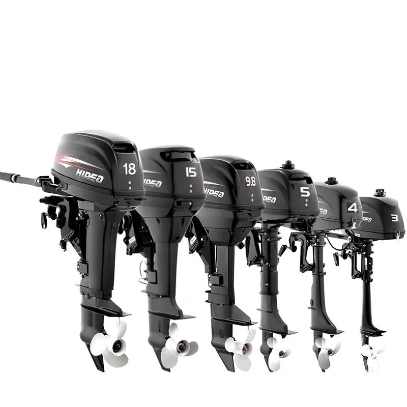 Two Four Stroke Outboard Metal Rubber Boat Propeller Motor Bass Shark Fishing Pole Float Techniques Carp Trout River Lake Stream