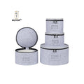KUYUE Sturdy Felt Fabric Porcelain Dinnerware Storage Containers Tableware Storage Boxes Conveniently Stacking Organizing Plates