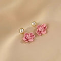 2025 Spring Summer Flower Alloy Earrings Accessories  Unique Multicolor Gardenia Earrings