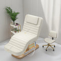 Unique Design Wooden Base Salon Massage Table and Bed Chair Set Luxury 3 Motors Electric Eyelash Extension Bed with Lighting