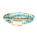 Three Layered Amonzonite Bead Women Accessories