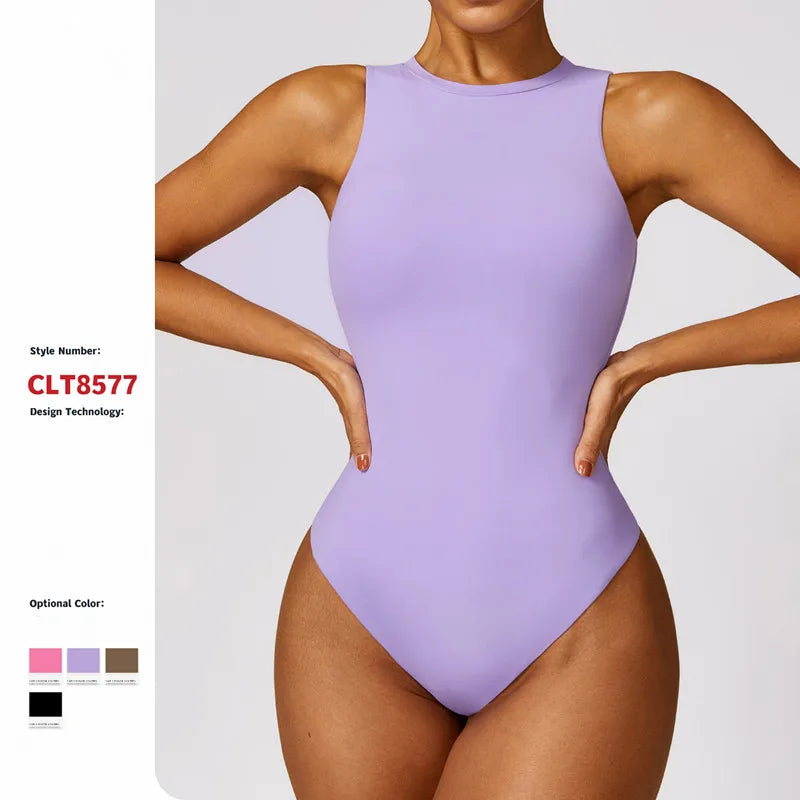 Women's Summer Fitness Sportswear Yoga Jumpsuits & Playsuits-Quick Dry Breathable Nylon Spandex One Piece Figure Shapewear