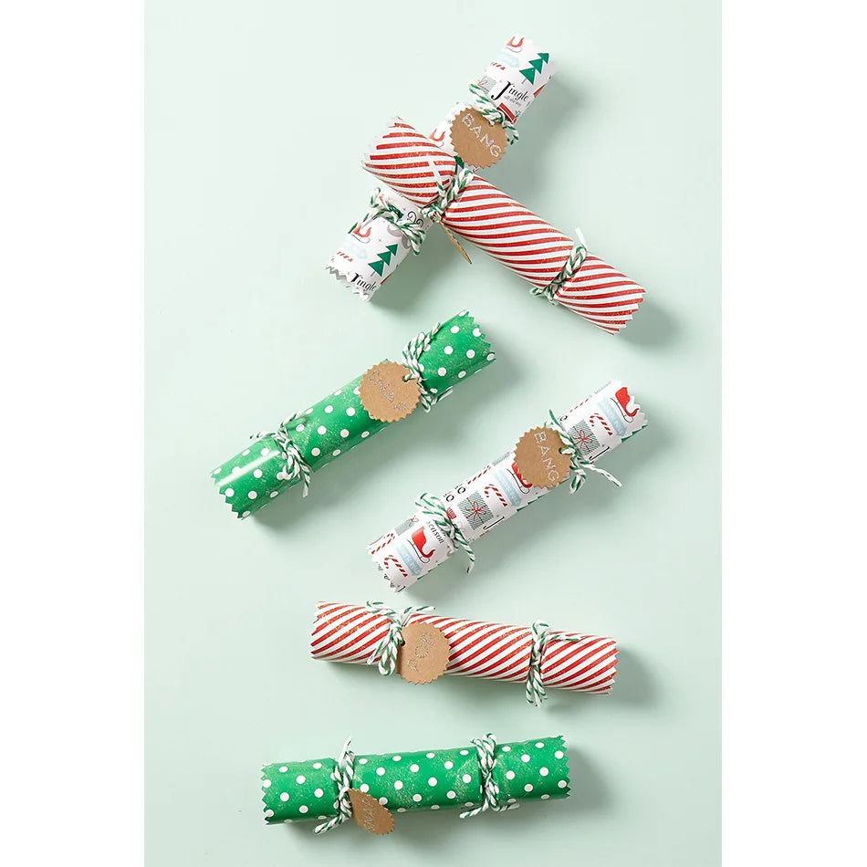 Wholesale Embossed Handmade Christmas Crackers with Custom Design for Cosmetic Packaging DIY Party Decorations & Gifts