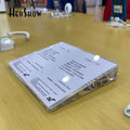 Transparent Acrylic Price Tag Holder Huawei Label Display Stand Sign Base for Mobile Phone Retail Shop or Supermarket
