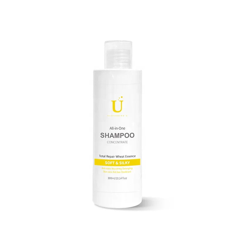 Cleansing U Szampon 300ml Organic Pet Shampoo Wheat Essence Fast Detangling Hair Dog Bath Brush Pet Massage Cleaning Shampoo