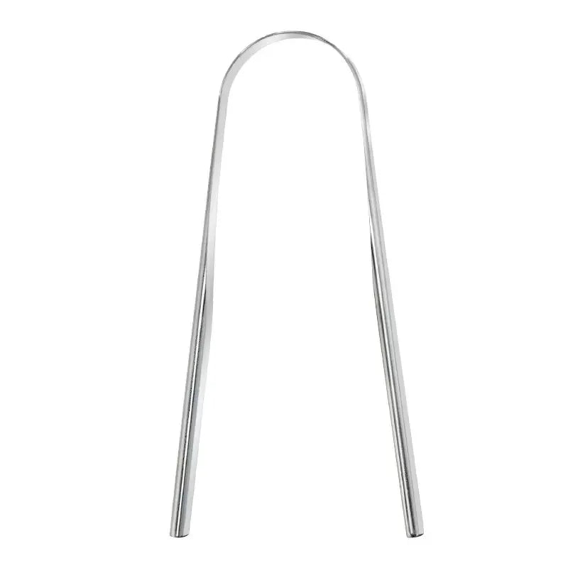 Hot Selling Wholesale U Shape Tongue Scraper Stainless Steel Stamping Polished Surface Custom Logo Tongue Cleaner Brush Private