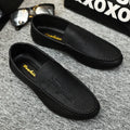 Driving China Factory Shoes Stock Cheap Moccasins Men's Loafers Genuine Leather Upper Rubber Out Sole Breathable