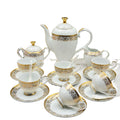 Golden Flower Style Tea Set&coffee Set Romantic Afternoon Tea Set