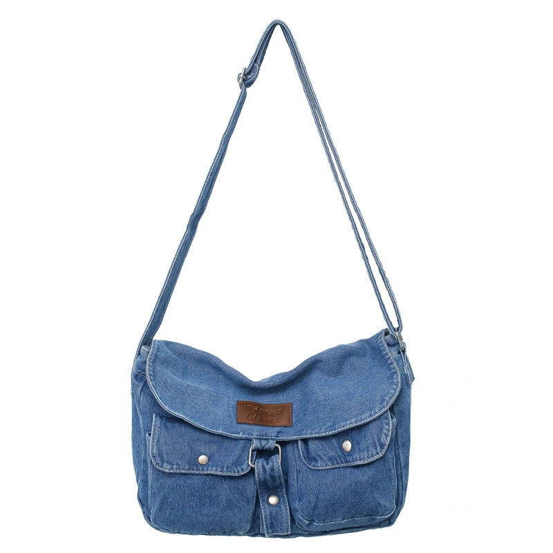 Custom Shoulder Handbags Ladies Hand Bags Casual Tote Jean Purse Denim Bags Women MegaBDM