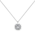 Wholesale Pretty 18K Rose Gold Plated Jewelry Pink Quartz Cubic Zirconia Stone Pendant S925 Sterling Silver Necklaces for Women