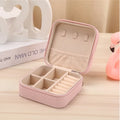Luxury Wholesales Mini Portable Jewellery Box Storage Organizer Ring Leather Travel Caes Jewelry Box