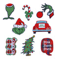 Iron on Cute  Embroidery  Christmas Tree Patch for  Clothing Bag Decoration