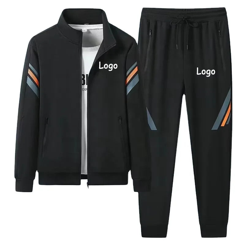 Spring and Autumn Leisure Sports Suit Men's Advanced Sense Cardigan Stand Collar Men's Suit Hoodie Casual Youth Loose