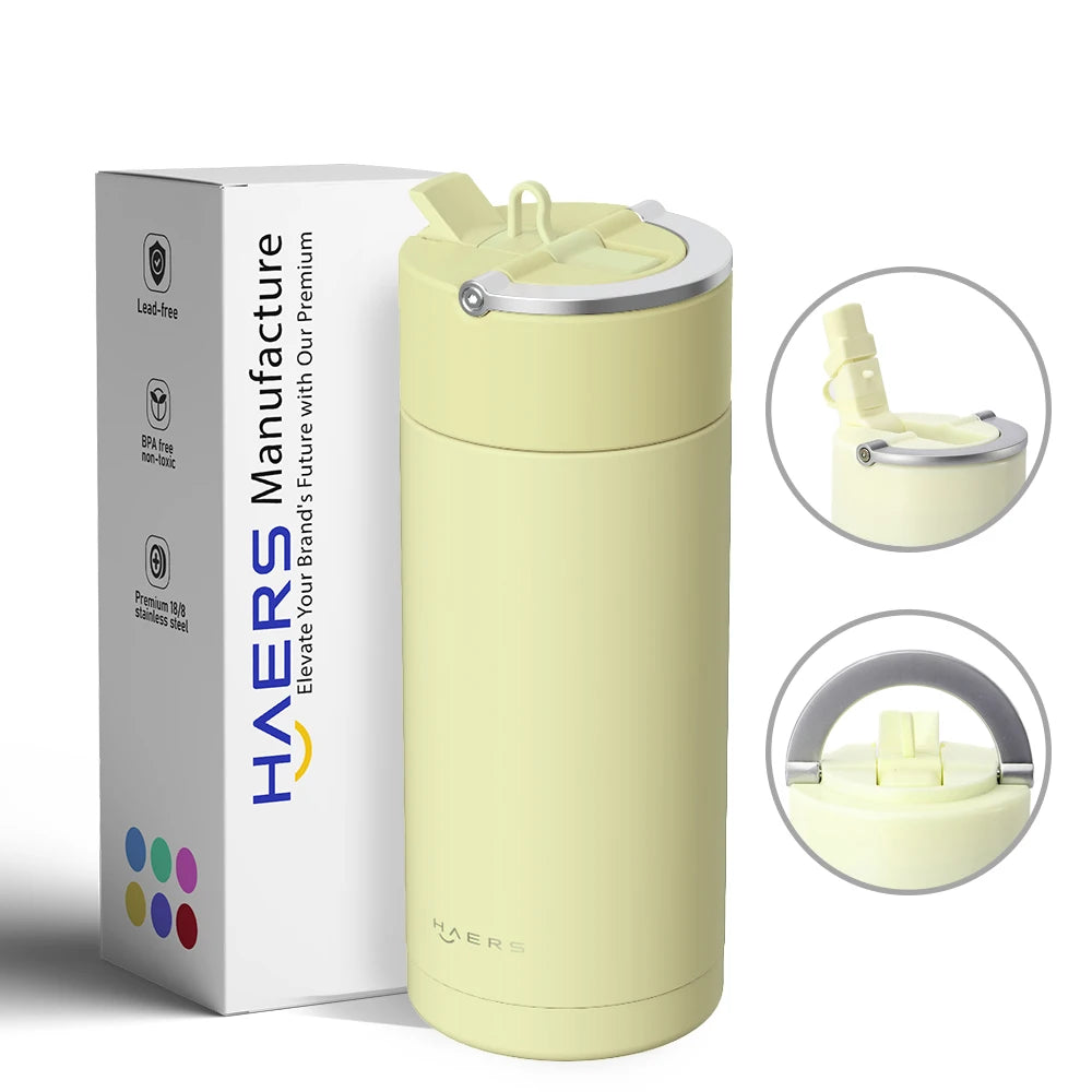 Custom Logo Insulated Stainless Steel Sports Water Bottle Thermal Insulation 24-36 Hours Handgrip Rope for Adults Outdoor