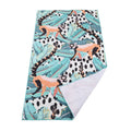 Popular Soft Lady Design Microfiber Floral Absorbent Beach Towel Printed Custom Logo Quick-Dry
