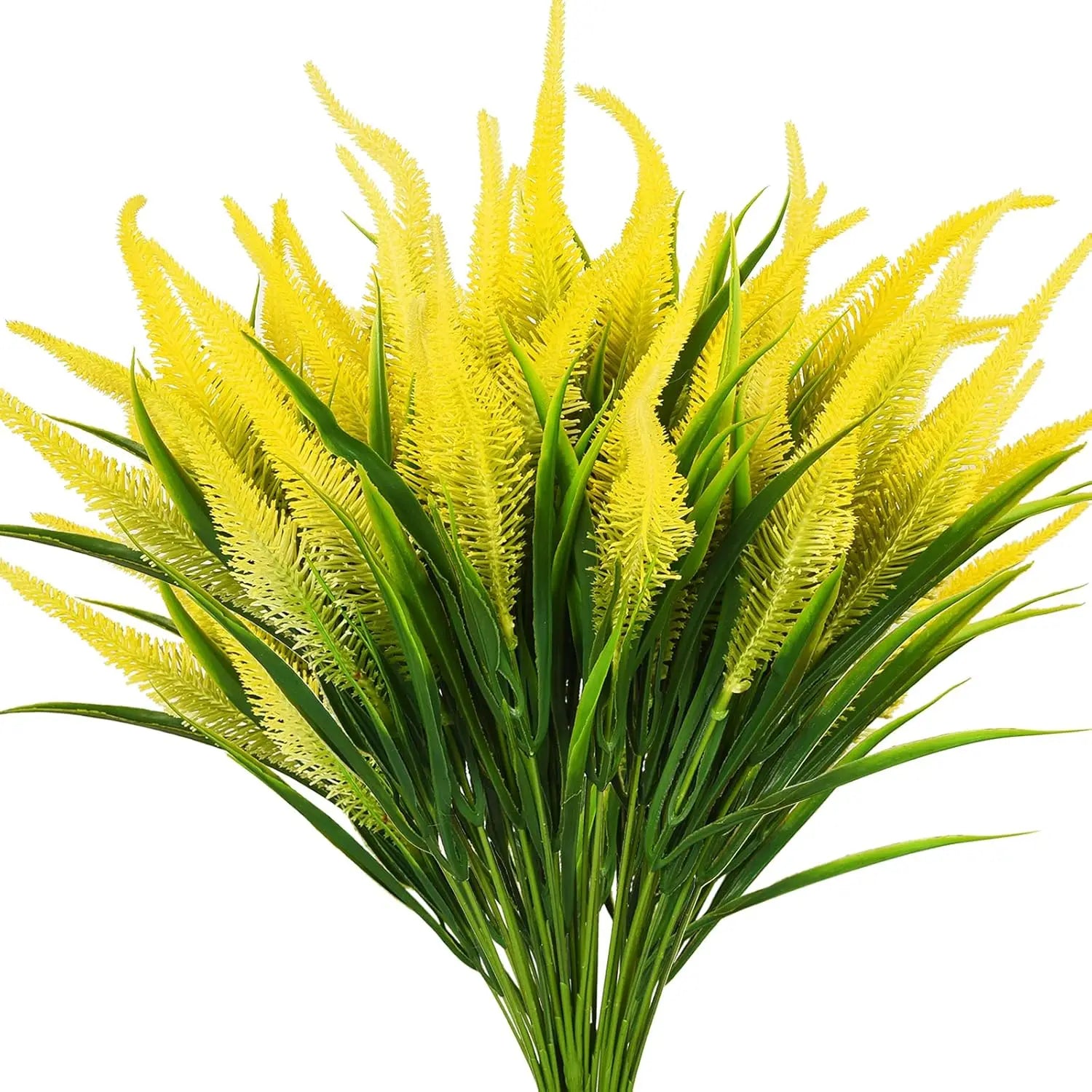 Artificial Flowers Plastic Greenery Foliage Plants Shrubs for Garden Wedding Hanging Planter Farmhouse Home Party Decoration
