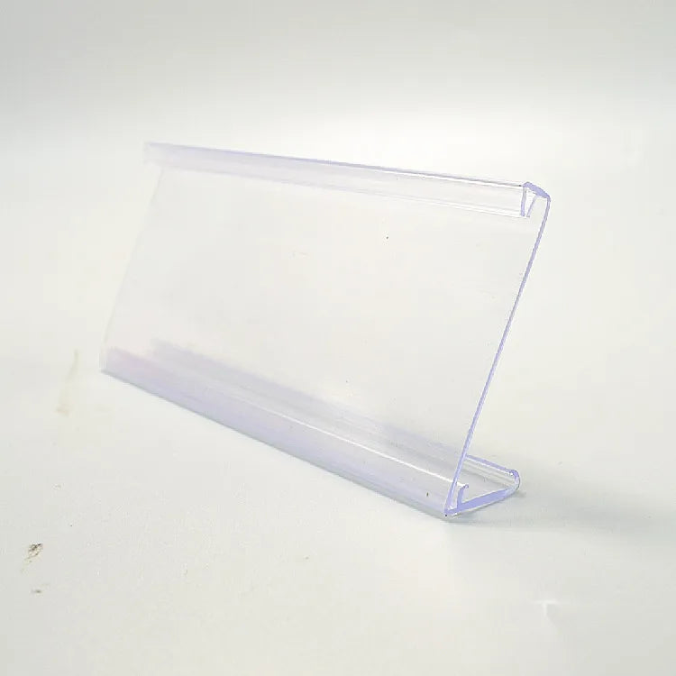 U Shape Plastic Pvc Extrusion Plastic Strip for Supermarket Shelf
