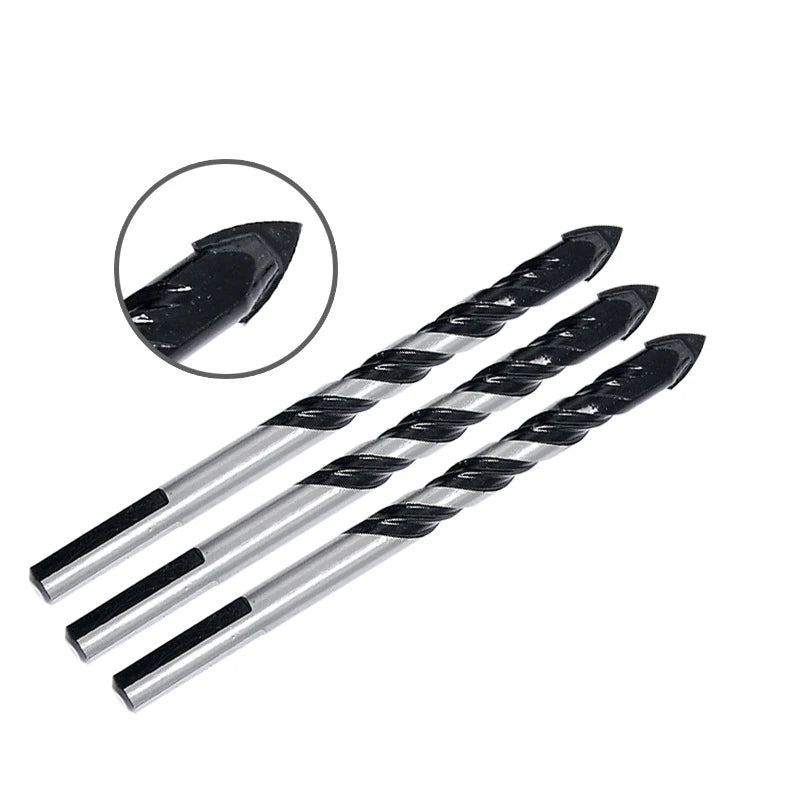 3-12mm Multifunctional Triangle Diamond Drill Set for Glass Metal Tile Ceramic Concrete Brick Wood Punching for Well Drilling