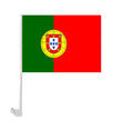 12x18 Inches Polyester Printing Custom Portugal Car Window Flag With Holder