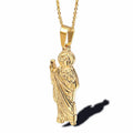 Adherents Popular Stainless Steel Jewelry 3D Buddha Amulet Necklace Charm Men Women Wear Titanium Steel Religious Pendant