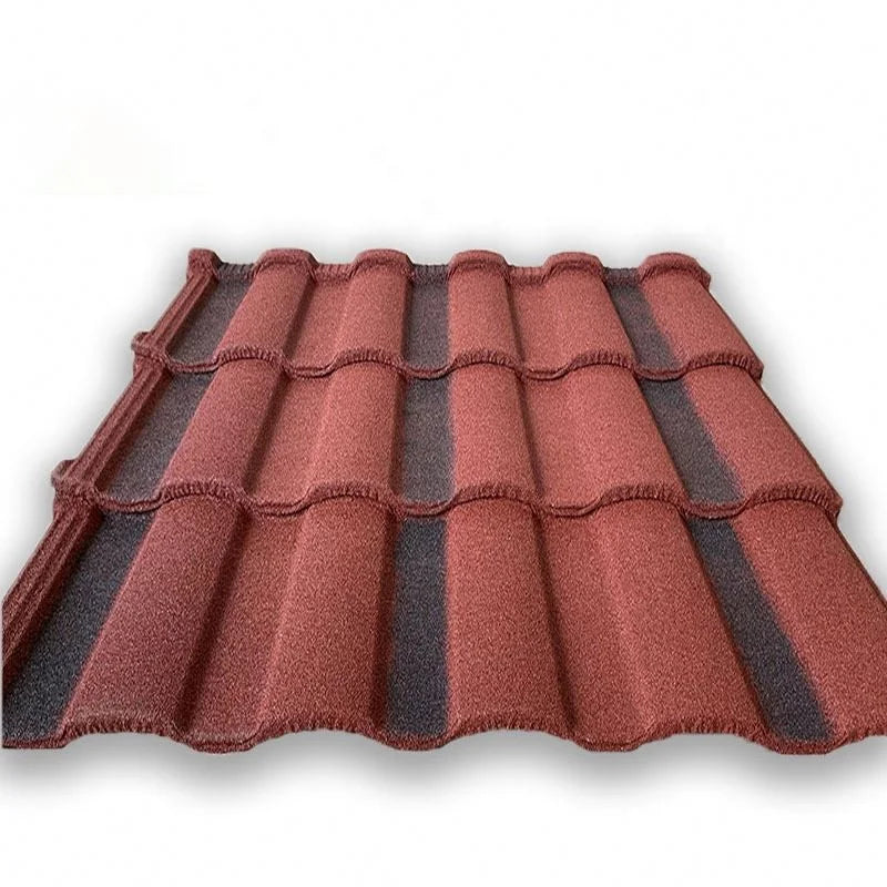 Modern Design Waterproof Metal Stone Coated Plain Roofing Sheet Heat Insulated Tile Shingles 42 Colors Hotel Application WANER