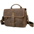 Large Capacity Genuine Leather Vintage Messenger Bags Waterproof Lightweight Unisex Business Casual Shoulder Bag for Outdoor