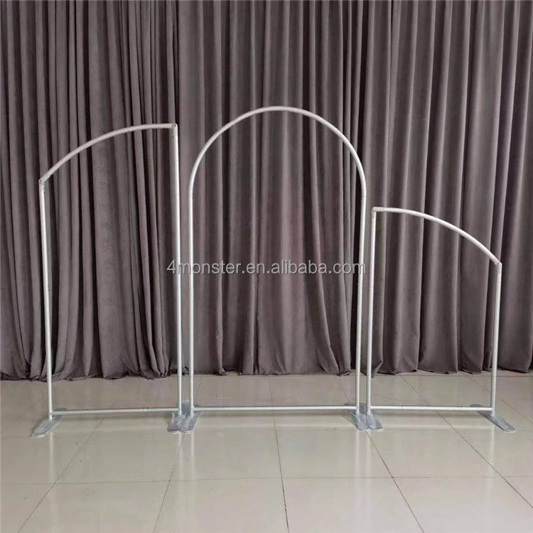 4Monster Custom Aluminum Tube Frame Round Arch Stand Backdrop Beautiful Portable