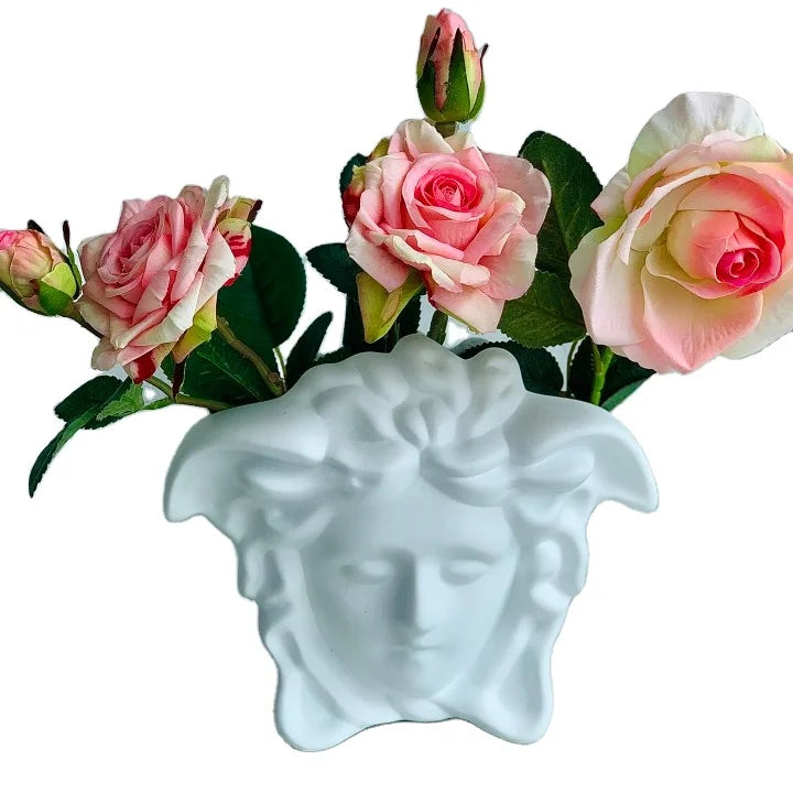 High End Custom Bag Shape Flower Vase Sculpture Resin Crafts for Home Decoration Flower Resin Vase