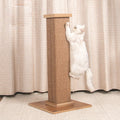 Coral Pet Eco-Friendly Basic Sisal Pole Cat Scratcher with Wood Frame Stable Base Velveteen Fabric for Scratching & Climbing