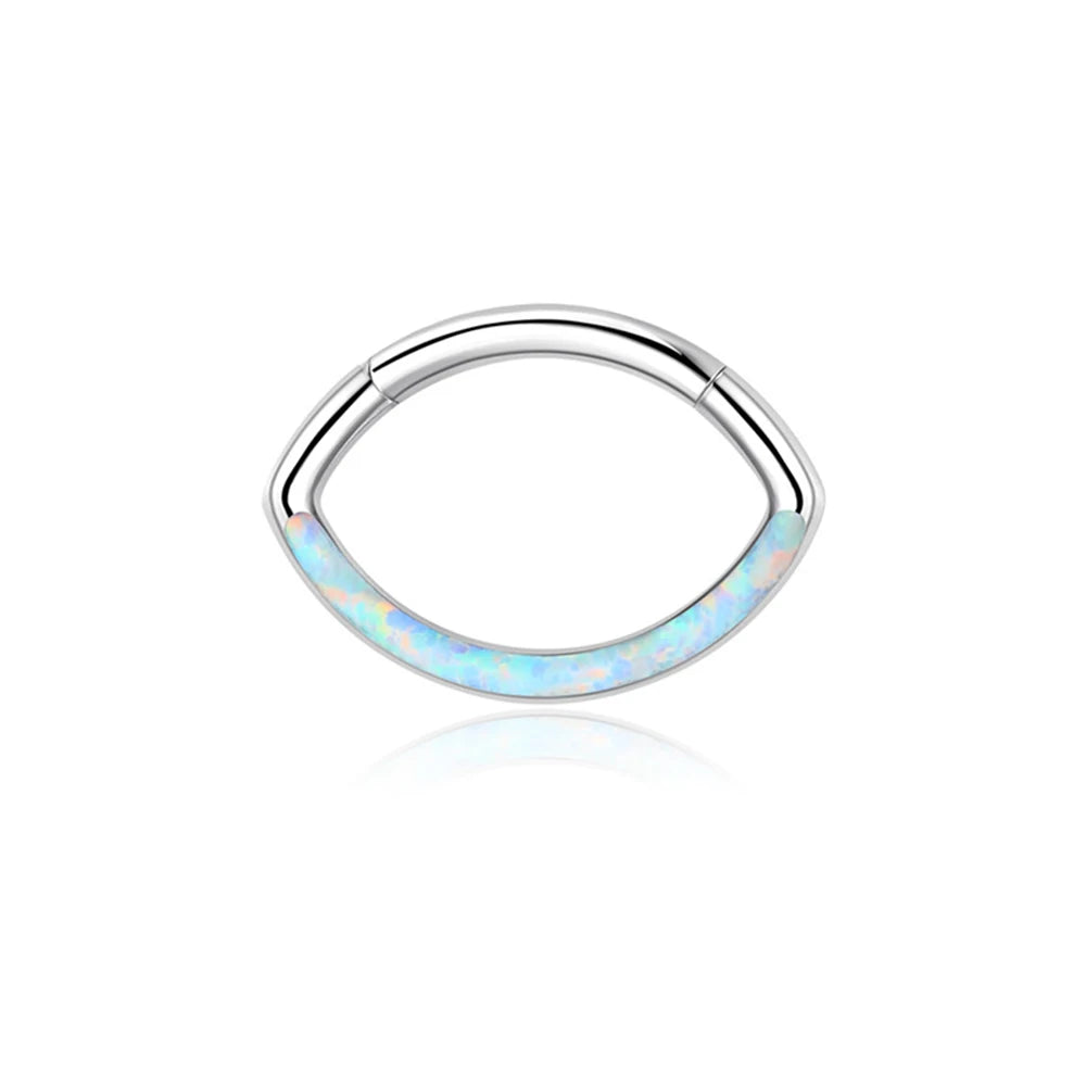 Evorte G23 Titanium 1.2mm 16G Round Trendy Nose Ring Hoop Septum Tragus Ring Clicker Barbell Nasal Labret Piercing Body Jewelry