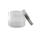 Eco-Friendly 12oz Clear PET Plastic Wide-Mouth Storage Jar with Aluminum Lid 350ml Food Cosmetic Lotion Skin Care Container