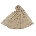 Super Soft Premium Jersey Hijab Scarf With Pearl Stone Popular in Malaysia Jersey Shawl Plain Modal Dubai Jersey Scarf