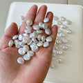 High Quality AAA Freshwater Pearl 10-11mm DIY Beads Coin Baroque Nature Style Loose Half-Hole or No-Hole Wholesale
