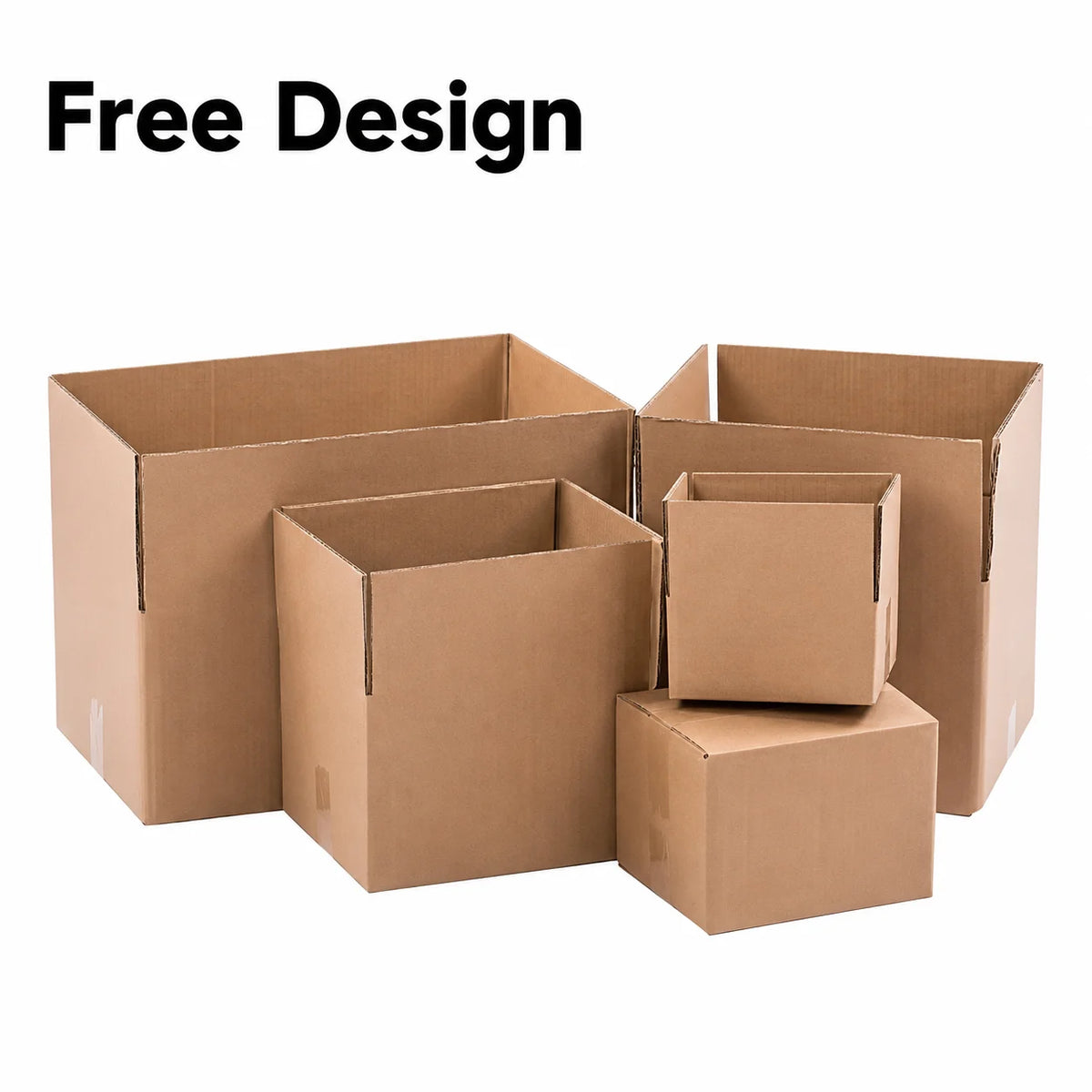 Custom OEM ODM Wholesale Packaging Manufacturer Heavy Duty Corrugated Carton Boxes Kraft Cardboard Packing Shipping Box