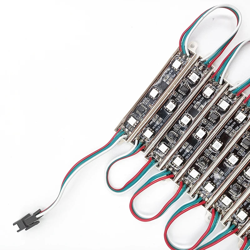 Black 7515 Led Dmx Modulo 16703 Ic 3 Wire 1w 5050 3 Chip 12v Rgb Led Module Full Color