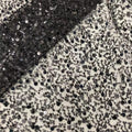 Luxury Black Beaded Embroidery Lace Fabric Sequin Mesh Bridal Evening Dress Bulk & Sample